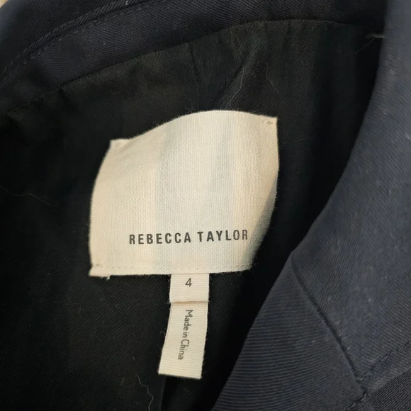 Rebecca Taylor Spring Ruffle Jacket in Navy - Picture 6 of 8